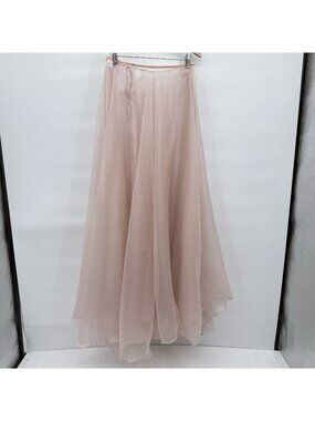Pink Silk Organza Floor Length Ballet Dance Skirt Luckyleo Dancewear Flowy